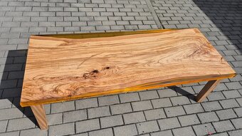 konferenční stolek oliva a epoxyd - 5