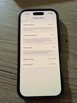 Apple iPhone 16PRO 128GB, šedá, vč. pouzdra, skla, rok starý - 5