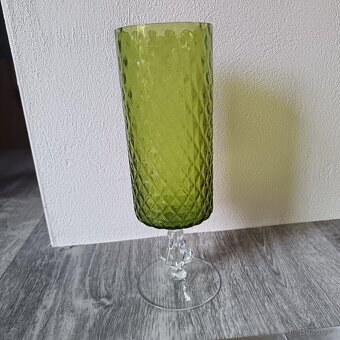 Skleněná váza - číše ? - 5