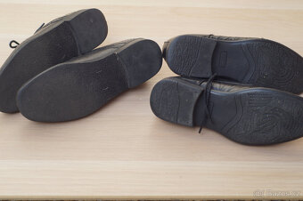 Černé společenské dětské boty vel. 34 kožené - 5