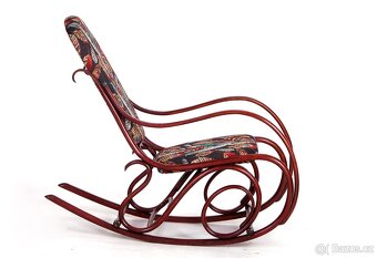 Thonet, starožitné houpací křeslo, výroba 1935. - 5