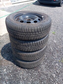 Sada kol 5x100 vč. zim. pneu Barum 195/65 R 15 - 5