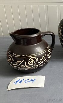 Keramický džbán, zdobeno rytím, 2 l - 5