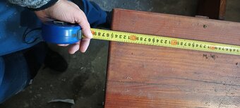 Dreveny masivni stul s lavicemi do sklepa, na chatu - 5