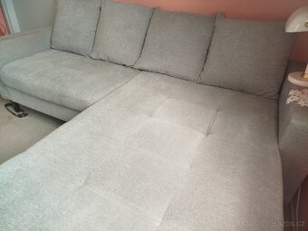 Rohová sedačka + taburet - 5