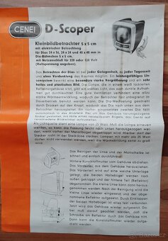 Promítačka diapozitivů 5x5 cm - 5