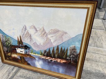 Malovaný obraz hory - AKCE doprava - 5