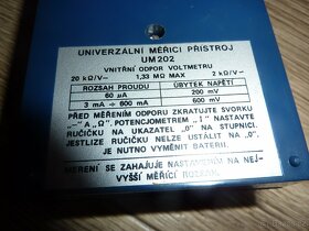 5x Univerzální měřící přístroj MULTIMETER UM 200 - 5