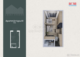 Prodej apartmánu 1+kk, 36 m², Ostružná - 5
