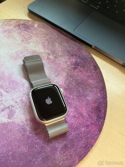 Prodám Apple Watch 9 41mm GPS+Cellular Milánsky tah - 5