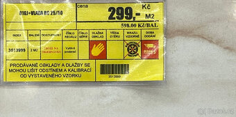 Nové obklady 25x50, 10 m2 - 5