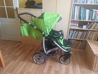 Kočarek Babylux Largo Flowers trojkombinace - 5