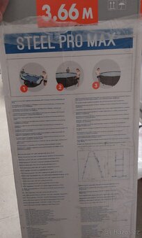 Bazén + Filtrace + Vysavač + Plachta + Schůdky - 5