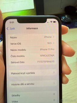 Iphone 11 Pro 64 GB – dobrý stav, plně funkční kromě Face ID - 5