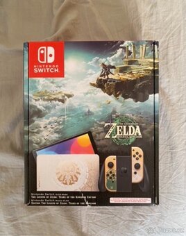 Nintendo Switch Oled Zelda edice + 128GB SD + Příslušenství - 5