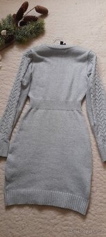 Shein copánkové svetrové mini šaty - 5