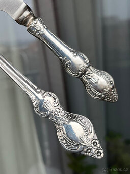 Postříbřená sada příborů 24 ks v etuji, Rusko - 5