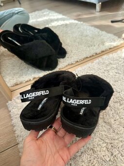 ČERNÉ PANTOFLE KARL LAGERFELD - 5