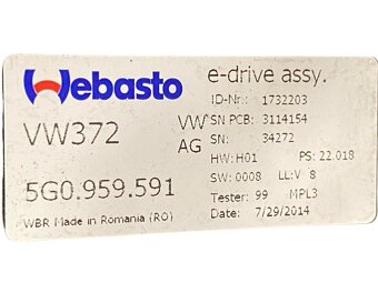 Panoramatické střešní okno 5G9877049 VW Golf 7 kombi 2015 - 5