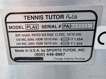 Tennis Tutor ProLite AC power tenisový nahrávací stroj - 5