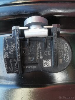 Plechové disky 15" 4ks Hyundai, senzory, poklice - 5