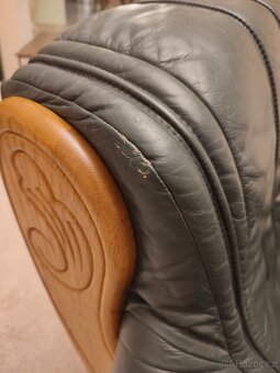Kožená sedačka + křeslo - 5