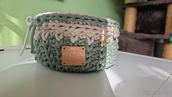 Háčkovaný košík - 5