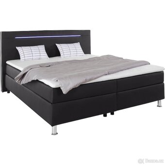 Postel s boxspring, včetně LED osvětlení 180x200 - 5