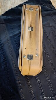 Starý vintage hnědý kufr - 5