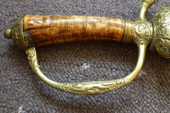 Lovecký tesák - Asi 18. století - Rytá čepel - 5