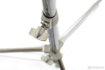 Profesionální celokovový studiový stativ s čepem 2m – Chrom - 5