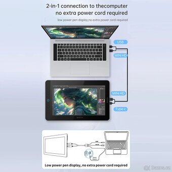BOSTO BT-13HDK Přenosný grafický kreslicí tablet - 5