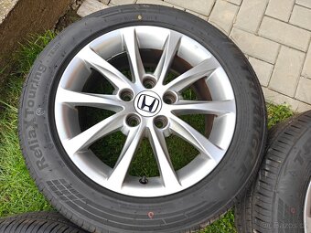 ALU sada Honda R16 5x114,3 205/55 zánovní pneu - 5