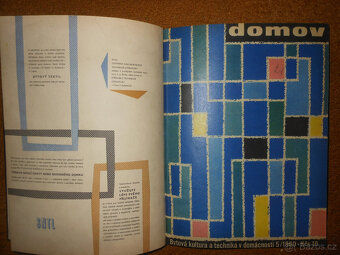 Starý retro časopis Domov 1960 - architektura, design - 5