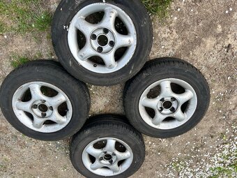 Sada litá kola 4x100 r13 s letním pneu 165/70 r13 - 5