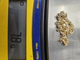 Zlatý řetízek Figaro 7,8g, 14k, 56cm délka, šířka článků 3mm - 5