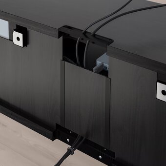TV stolek na zeď IKEA BESTA černa/béžová mat - 5