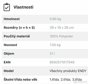 Školní batoh aktovka Topgal - od 1. až do 3. třídy - 5