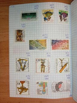 Německé poštovní známky 1972-1984 zošit - 5