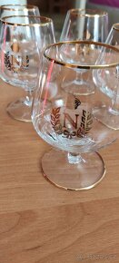 Zdobené skleničky, 6ks - Napoleonky - 5