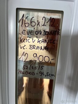 PLASTOVÉ VCHODOVÉ DVEŘE S BOČNICÍ 166x212-PLZEŇ - 5