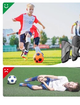 Dětské holenní chrániče AirsFish FOOT1 na fotbal florbal - 5