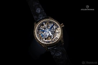 Exkluzivní skeletové hodinky OMEGA "ČESKÝ LEV" LIMITOVANÁ  - 5