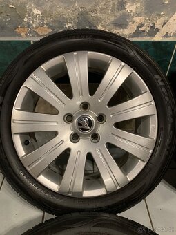 Alu kola Škoda R17 5X112 ZÁNOVNÍ LETNÍ PNEU 205/50 R17 FLASH - 5