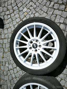 Litá kola 5x112 R18, letní pneu 225/40/18 - 5