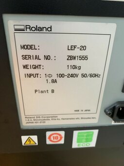Roland VersaUV LEF-20 LED-UV stolní tiskárna ve 20 (50,8 cm) - 5