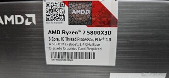 AMD Ryzen 7 5800X3D + MB + 32 GB RAM - 5