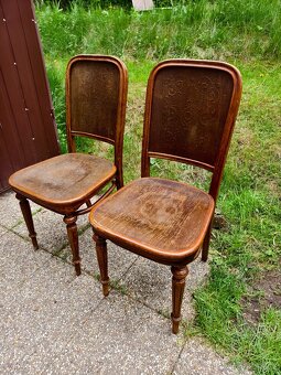Unikátní starožitné židle Thonet _cena za kus - 5