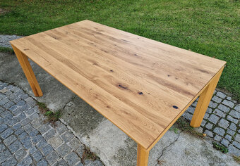 Jídelní stůl rozkládací celomasiv DUB 100x180 +100 Nový - 5