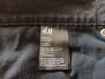 pánské H&M jeans slim straight W33 - 5